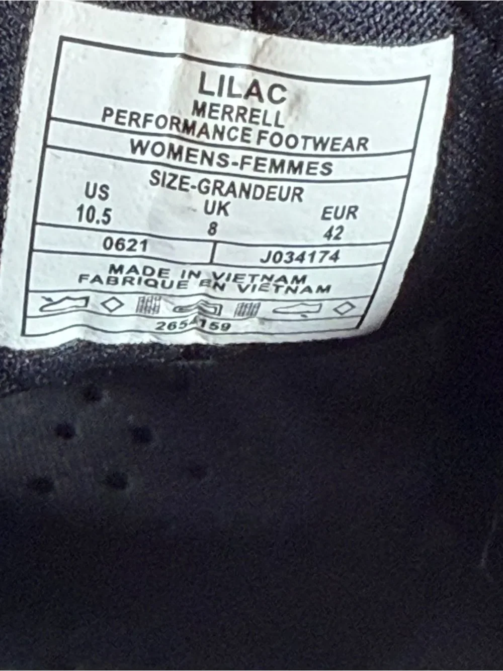 Merrell womens size